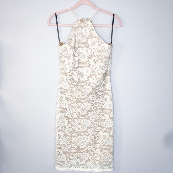 Marciano White and Nude Lace Dress - Picture 3 of 8